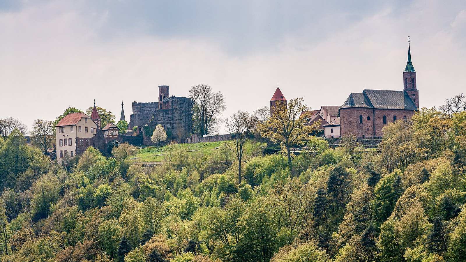 Bergfeste Dilsberg über dem Neckartal